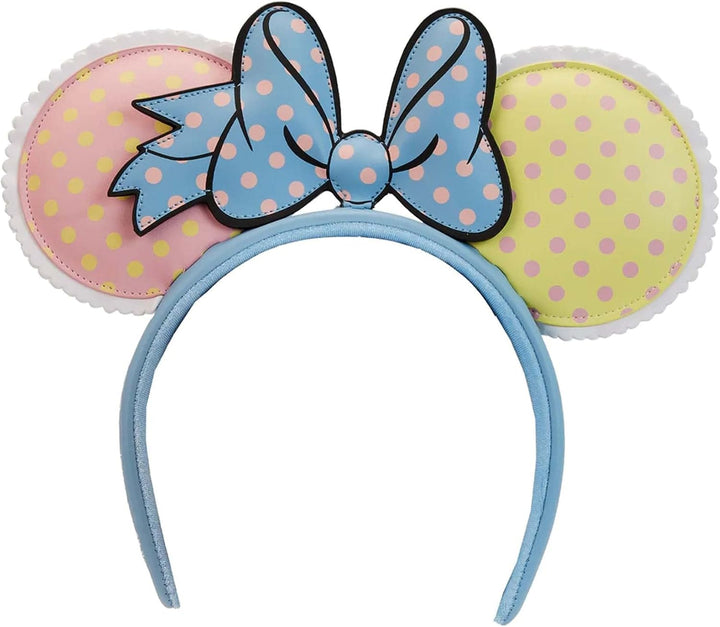 Loungefly Minnie Mouse Pastel Polka Dot Ear Headband (No Model Number Provided)