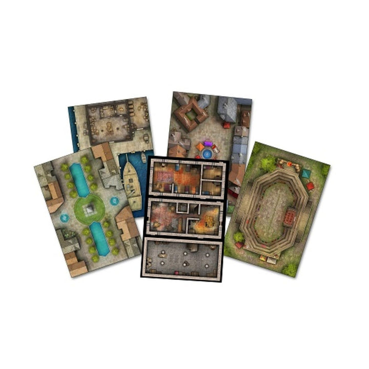 Kobold Press Tales of the Valiant RPG Game Master's Map Folio (GM Guide)