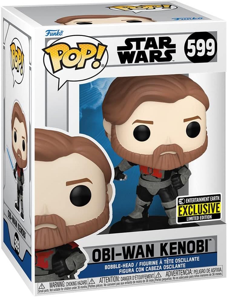 Funko Pop! Star Wars: The Clone Wars - Obi-Wan Kenobi Mandalorian Armor Vinyl Figure (#599)