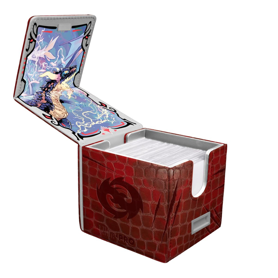 Ultra Pro Magic: The Gathering Tarkir Dragonstorm Deck Box - Premium Leatherette Storage for 100 Cards