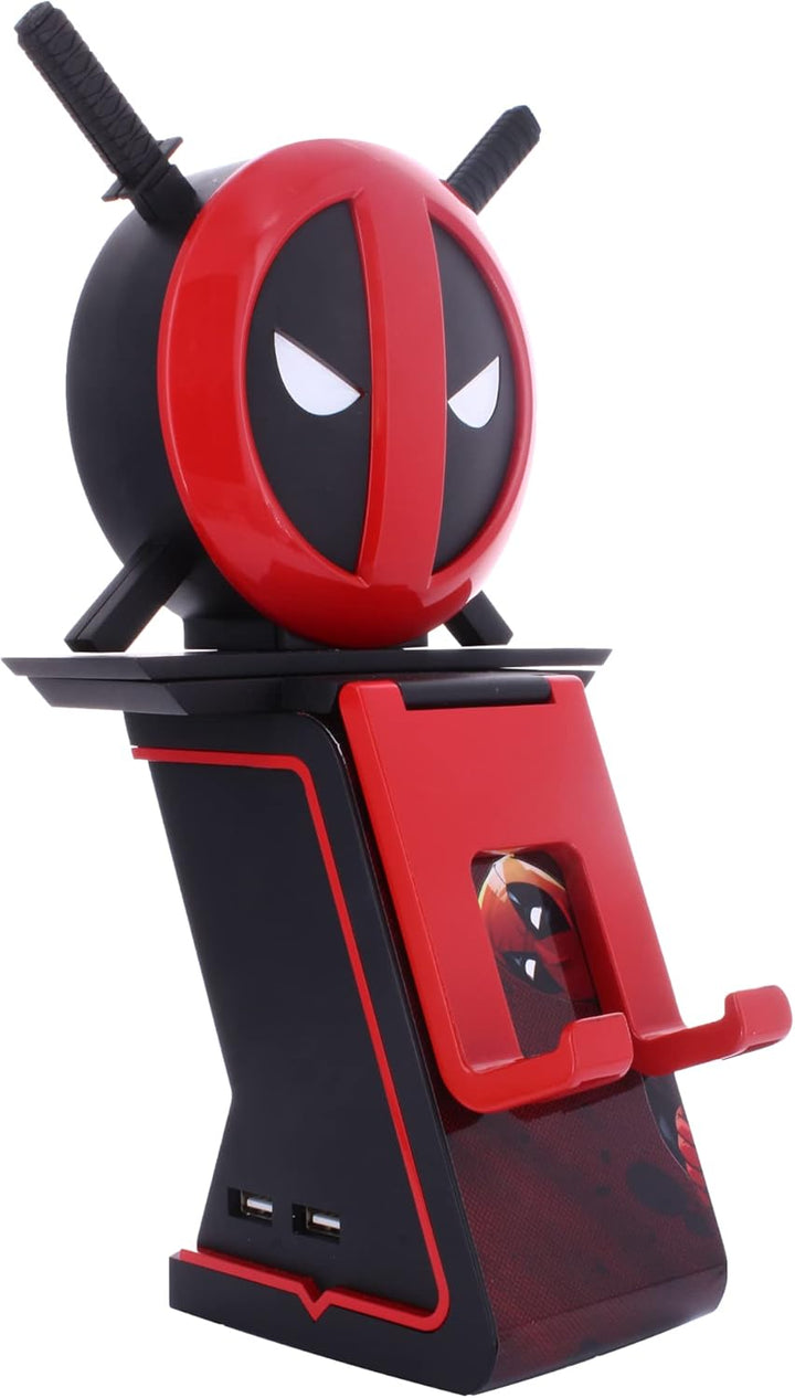 Cable Guys Ikon Charging Stand - Marvel Deadpool Gaming Accessories Holder & Phone Stand for PS5, Xbox Series X/S, and PC (2023)