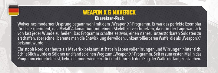 Atomic Mass Games Marvel: Crisis Protocol Character Pack - Weapon X & Maverick (CP109)