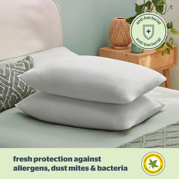 Silentnight - Anti-Allergy Collection Microfibre Pillow Pack of 2 (Twin)