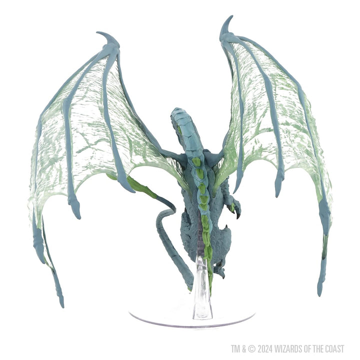 WizKids D&D Icons of The Realms: Adult Moonstone Dragon - Premium Painted Miniature (2023)