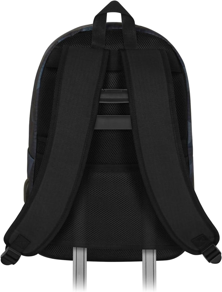 Marvel Metal-HS Silver Backpack, Black, 18 x 30 x 41 cm, Capacity 22 L