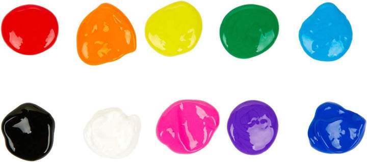 Crayola 10 ct Washable Kids' Paint - Assorted Colors, 2 oz Bottles