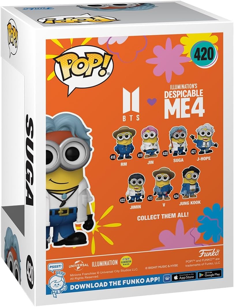 Funko Pop! Rocks Minions x BTS - Suga Vinyl Figure (85968)