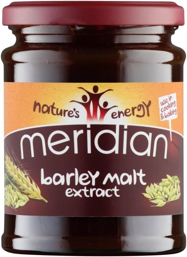 Meridian Organic Barley Malt Extract 370g | Natural Sweetener for Baking & Cooking | Vegan, Organic, Dairy-Free