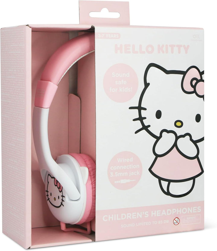 OTL Technologies Hello Kitty Wired Headphones with 3D Moulded Ears - Pink (HK1374)