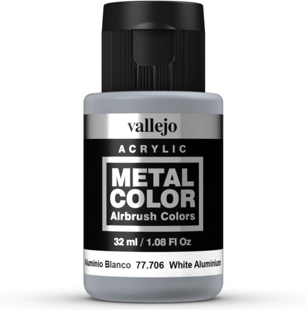 Acrylicos Vallejo - White Aluminium Metal Color (32 ml)