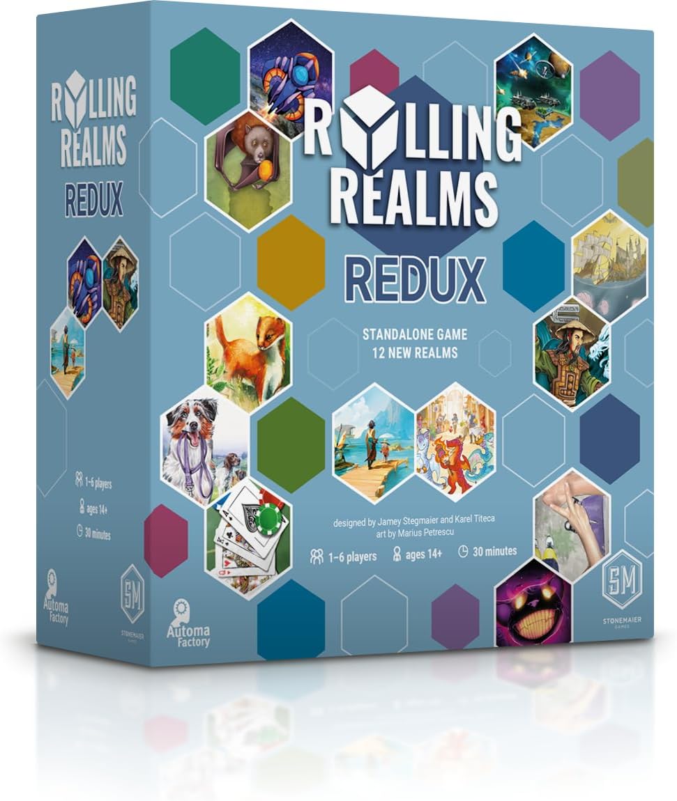 Stonemaier Games Rolling Realms Redux Card Game (STM496)