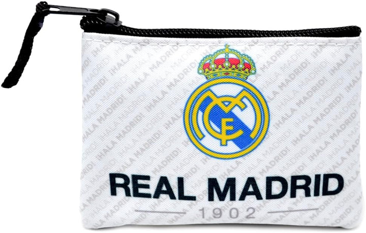 Real Madrid HALA Madrid 1902 White Crest Wallet Purse (MD-521-RM)