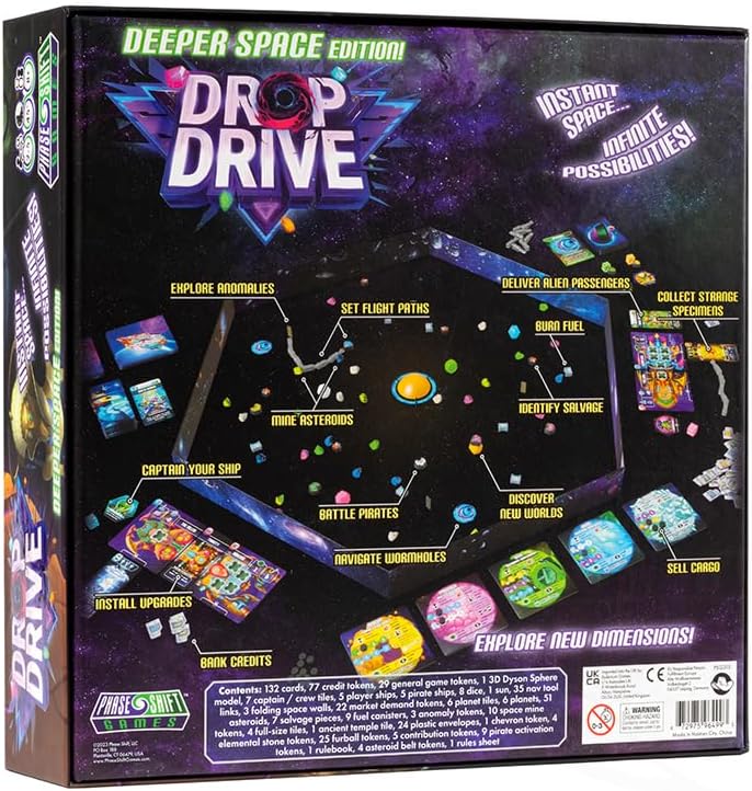 Phase Shift Games Drop Drive Deeper Space Edition Board Game (237495)