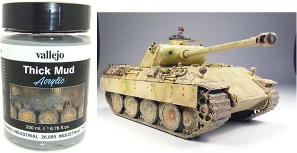 AV Vallejo Weathering Effects 200ml - Industrial Thick Mud, VAL26809