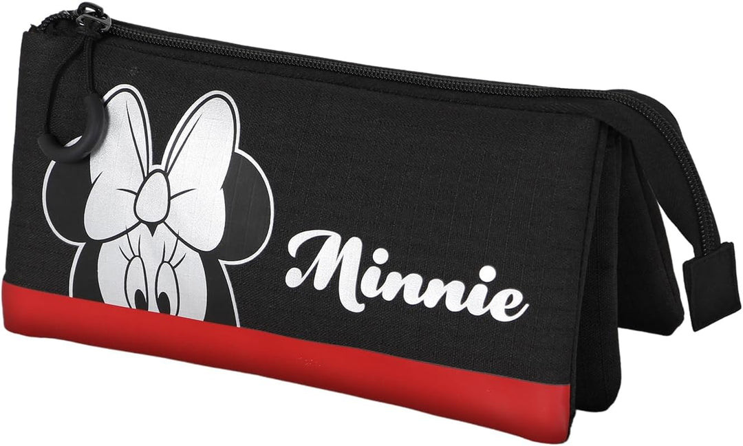 Disney Minnie Mouse Sparkle-HS Silver Pencil Case (06810)