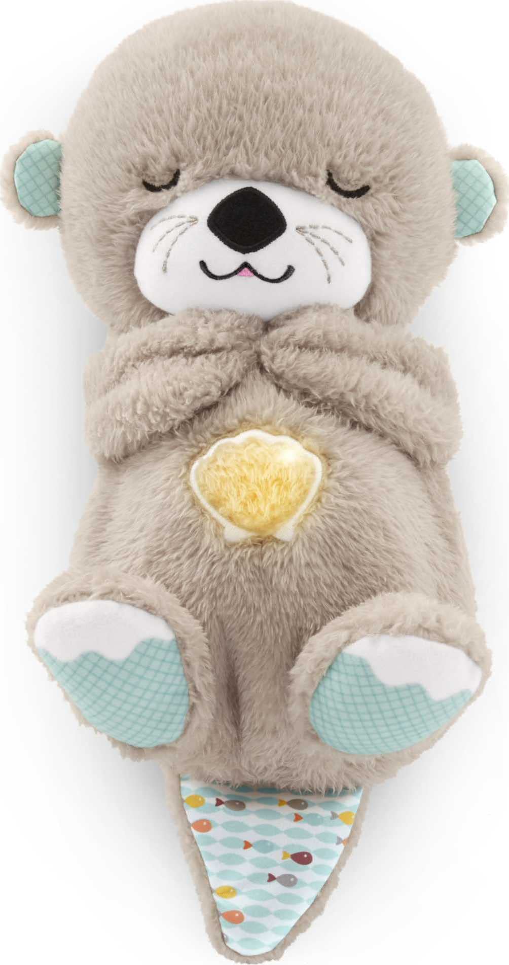 Fisher-Price Soothe 'N Snuggle Otter - Plush Sleep Soother with Breathing Motion, Music & Lights
