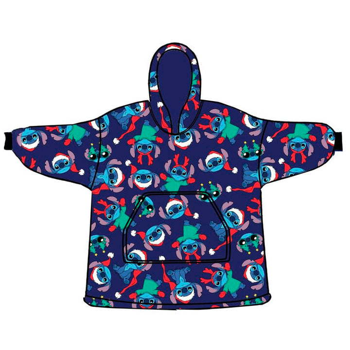 Stitch Noel Sweat Poncho - LILO & STITCH Adult Size