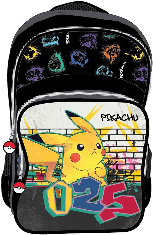 United Essentials Pokemon Pikachu Backpack Adaptable to Trolley (42 cm)