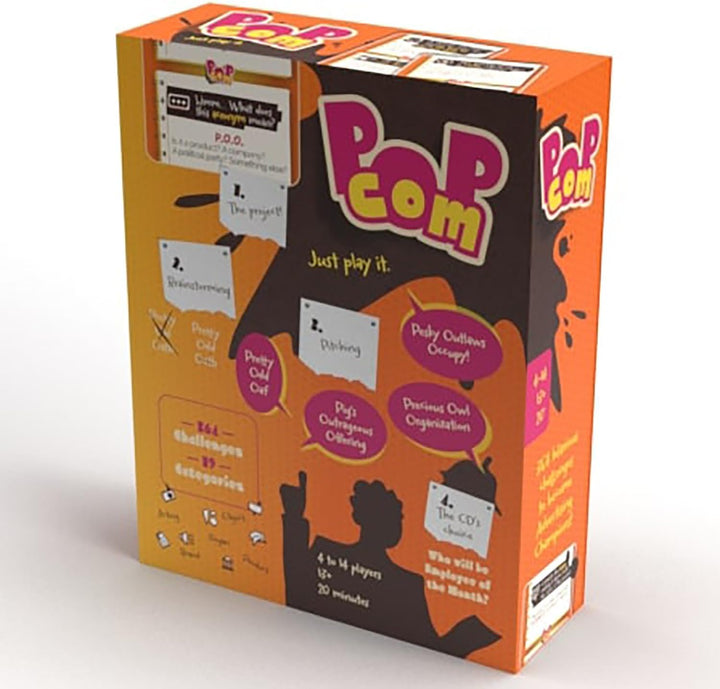 Ludonaute Pop Com - Hillarious Party Game, 364 Challenges to Become Advertising (LUDO-POPCOM)