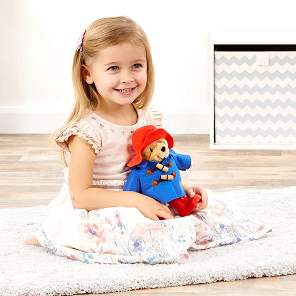 Paddington Bear Plush Toy - Classic Blue Duffle Coat with Boots, 24cm