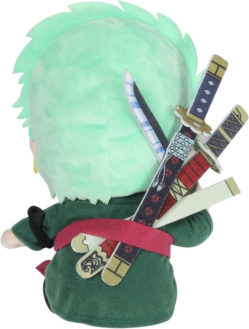 Sakami Merchandise One Piece Rorona Zoro Plush - 25 cm Soft Toy for Kids 3+