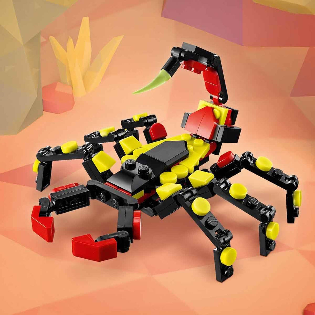 LEGO Creator 3in1 Wild Animals: Surprising Spider Toy - 153-Piece Building Set for Ages 7+