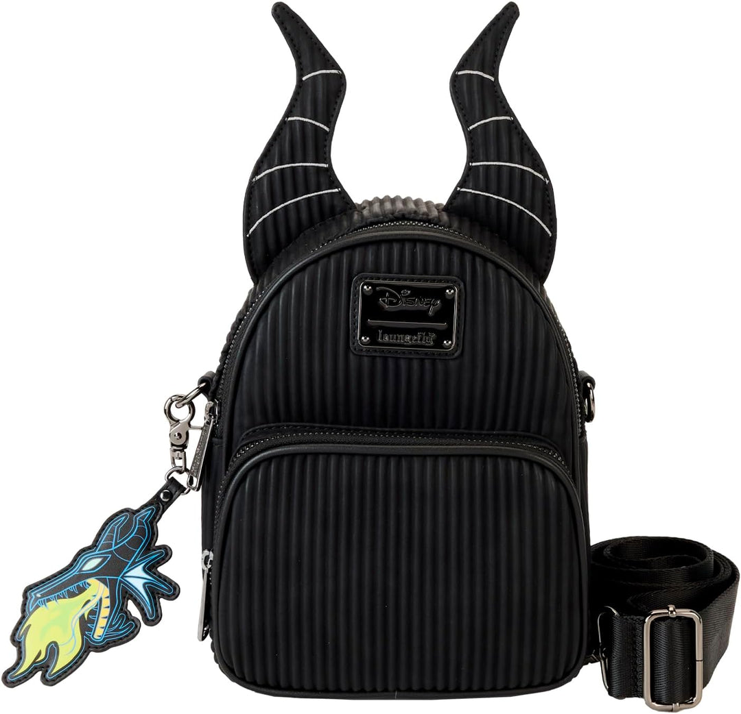 Loungefly Disney Villains Maleficent Convertible Mini Backpack (Style: Maleficent)