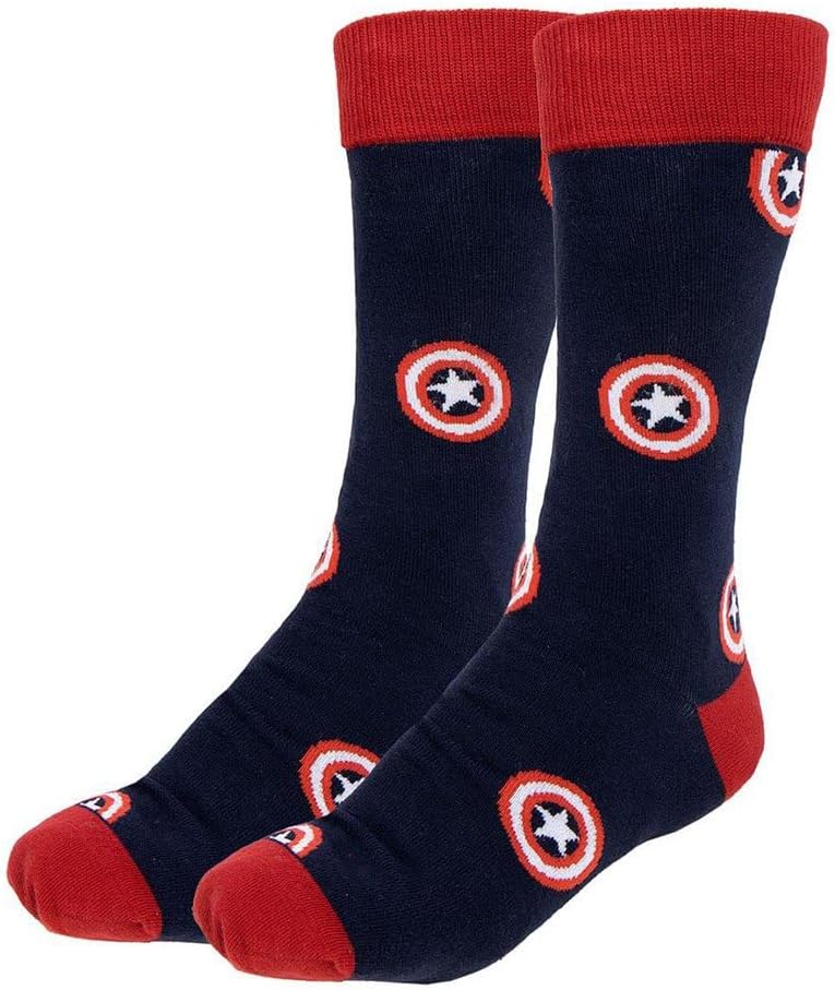 Avengers Marvel Cotton Socks - Multicolor (Size 35-41)