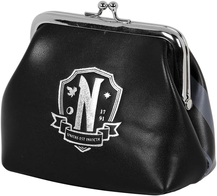 Wednesday Original-Retro Maxi Coin Purse, Black (06156)