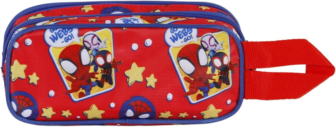 KARACTERMANIA Spiderman 3D Double Compartment Pencil Case (04708)