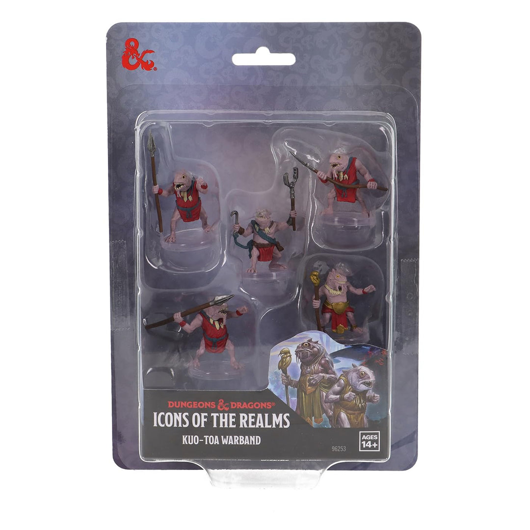 WizKids D&D Icons of the Realms: Kuo-Toa Warband Miniatures Set (5 Count)