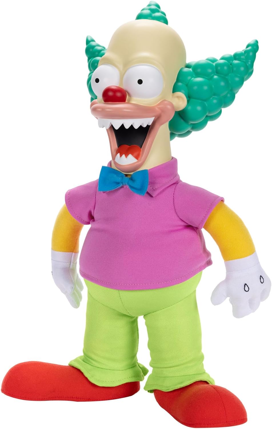 THE SIMPSONS Talking Krusty Doll Plush by Jakks Pacific - Pull-String Phrases & 16" Tall Collectible