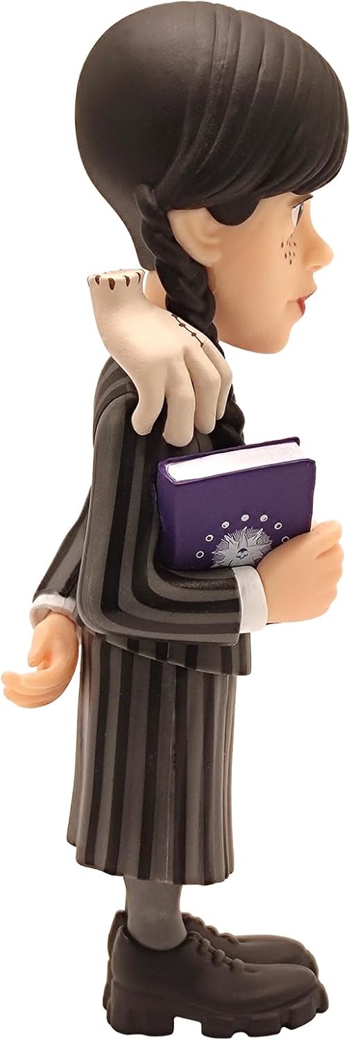 Minix Collectible Figurines Wednesday Addams Series - Wednesday Addams with Thing Collectible Figure (WED-01)