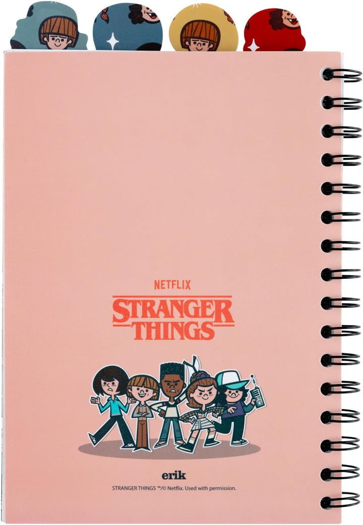 Grupo Erik A5 Project Notebook With 4 Dividers - Stranger Things | A5 Notebook (Notebook, Official Licensed Product)