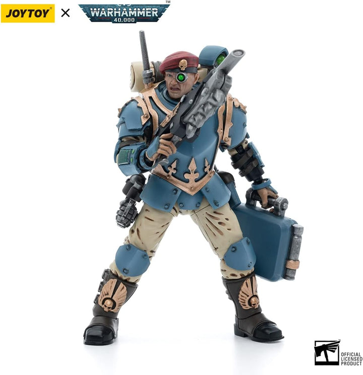 Bloomage Joytoy WH 40K Astra Militarum Tempestus Sci Com Medic 1/18 Action Figure (JT5154)