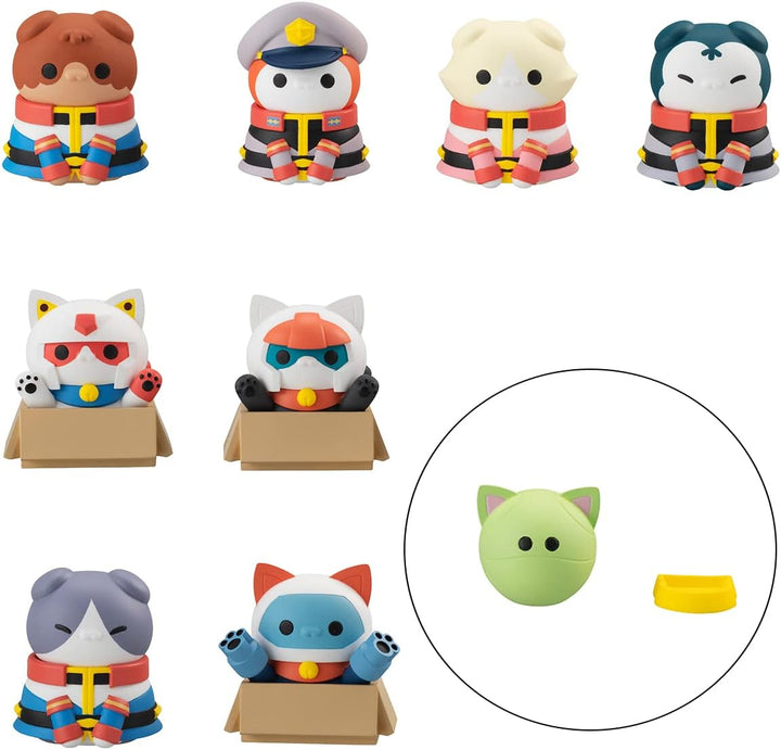Mobile Suit Gundam Mega Cat Project trading figures Nyandam We are the Earth Federation Force Special Set 3 cm