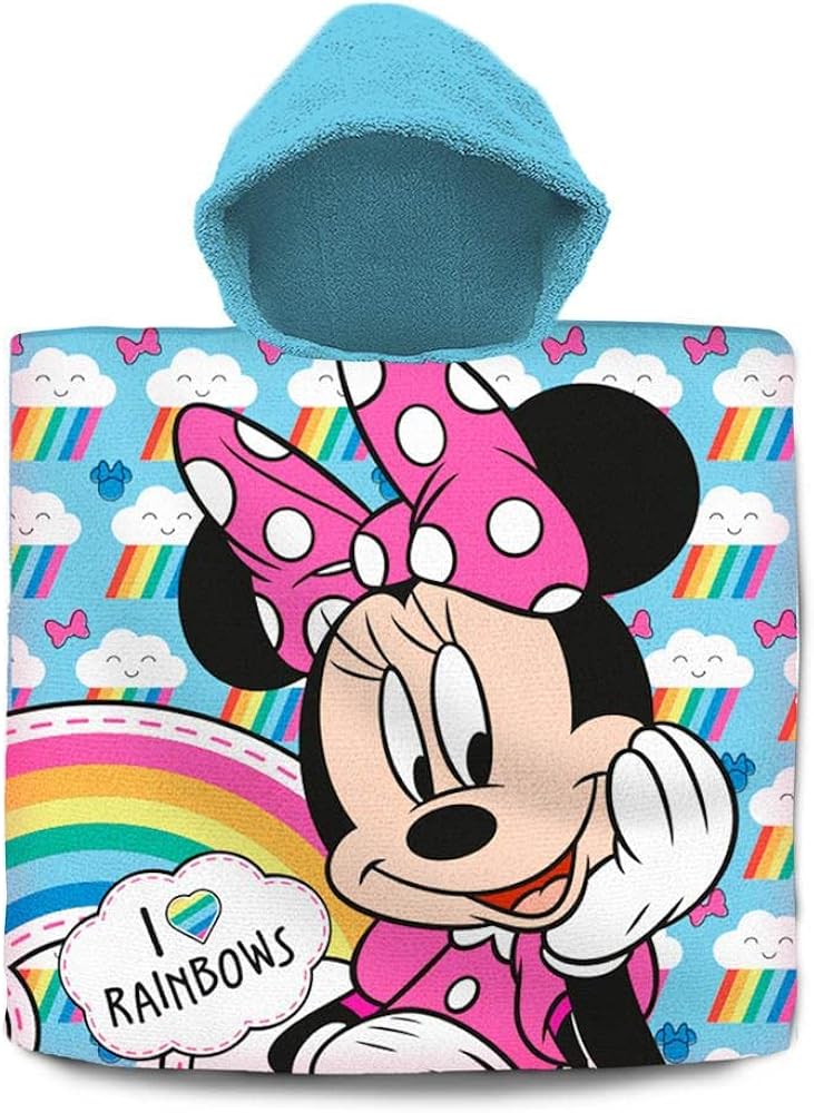 Kids Euroswan - Minnie Cotton Poncho, 60 x 120 cm, Multicoloured (MN-242P)