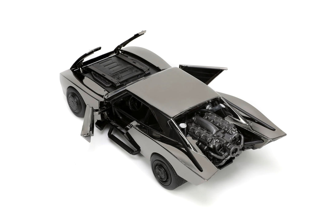 Smoby 253215012 Batmobile Metal Car - 1:24 Scale Die-Cast Model with Batman Figure, Ages 8+