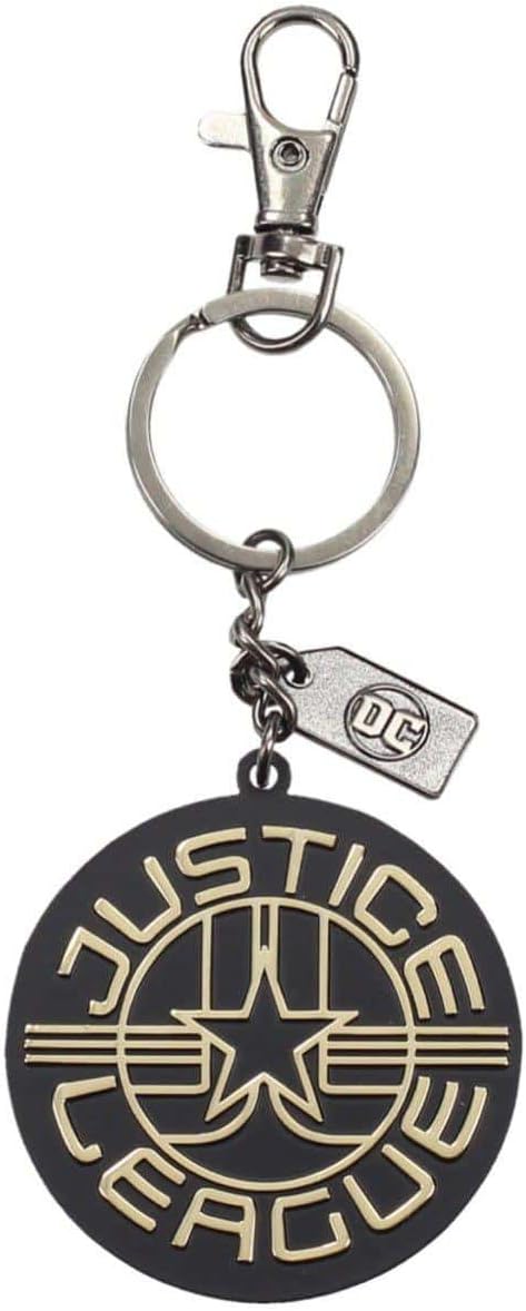 SD Toys DC Superman Metal Logo Keyring, Gold, One Size (SDTWRN20925)