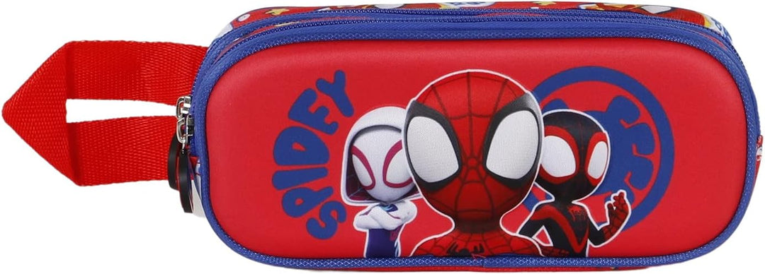 KARACTERMANIA Spiderman 3D Double Compartment Pencil Case (04708)