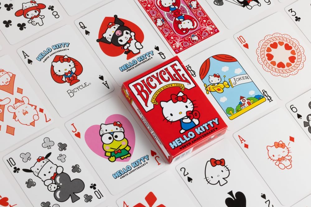 Bicycle Hello Kitty 50th Anniversary Playing Cards Deck for Collectors (10045364)