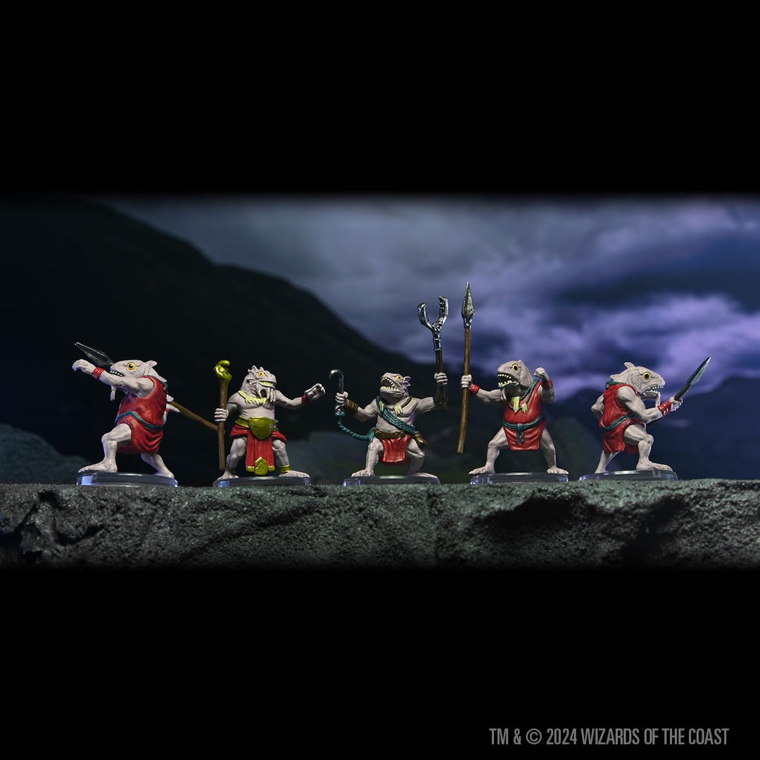 WizKids D&D Icons of the Realms: Kuo-Toa Warband Miniatures Set (5 Count)