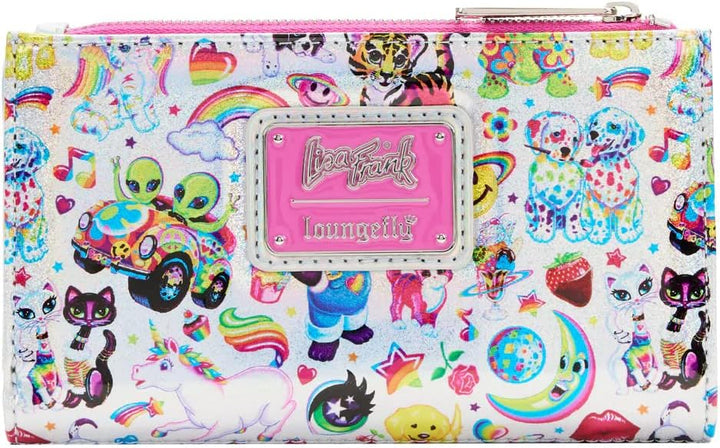 Loungefly Lisa Frank Iridescent Flap Wallet (140870)