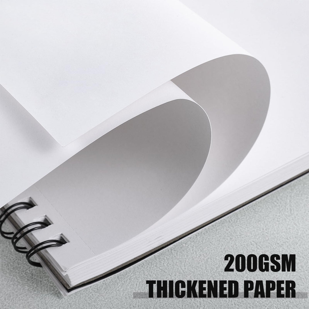 Thboxes A4 Sketch Book 200GSM Thick Paper Spiral Bound Hardback Sketchbook