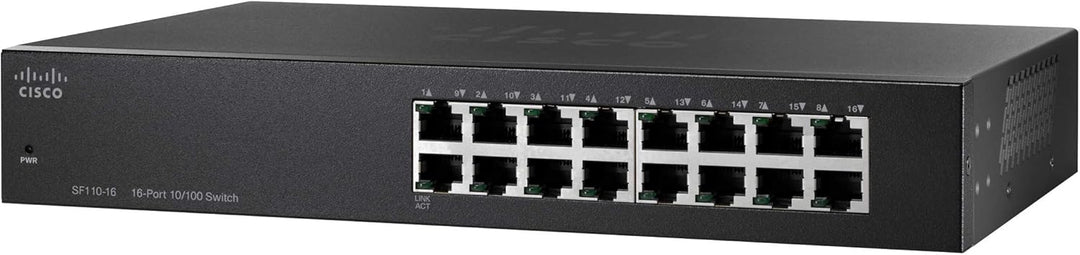 Cisco SF110-16-EU 16-Port 10/100 Desktop Network Switch