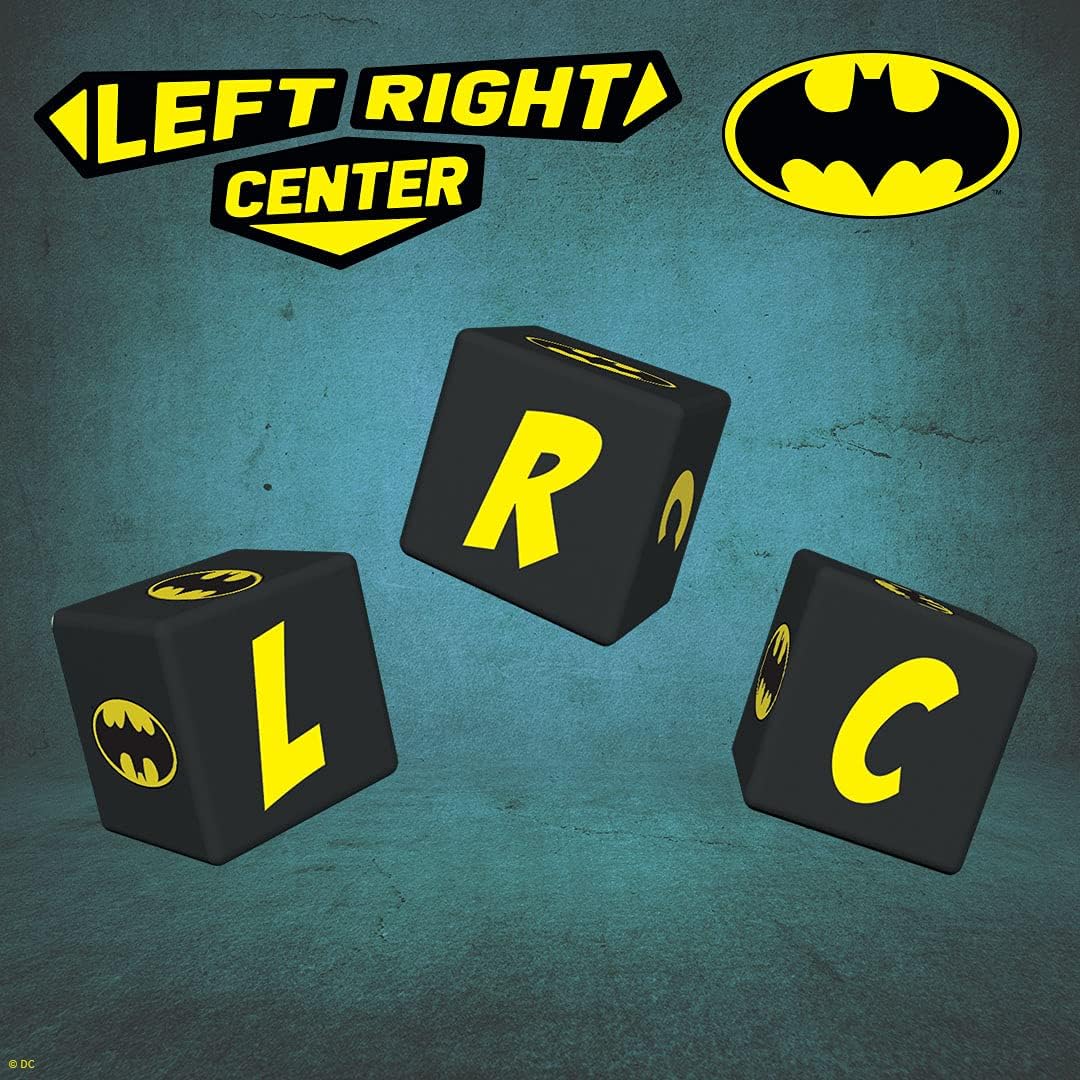 USAopoly Batman Edition Left Right Center Dice Game (LR010-103-002103-24)