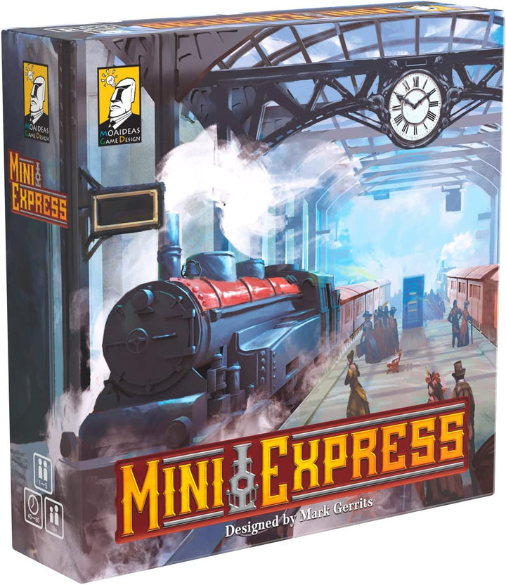 Moaideas Game Design Mini Express Board Game (Gold, Mint)