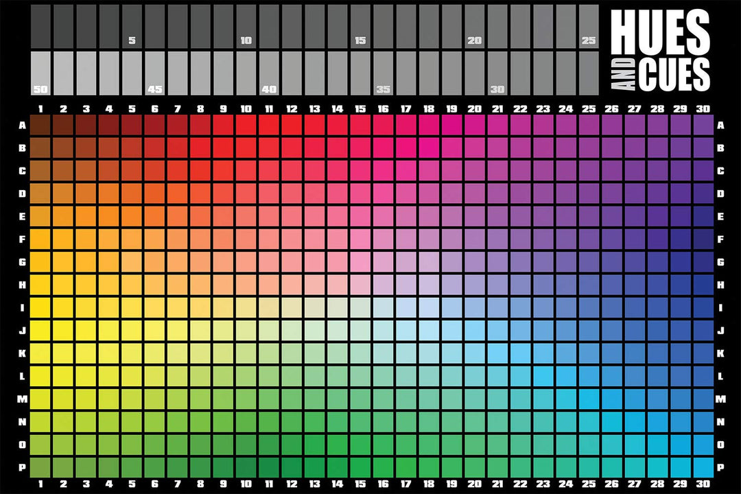 USAopoly Hues and Cues Guessing Board Game