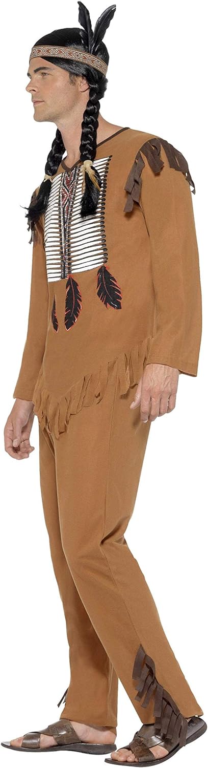 Smiffys Native American Warrior Costume - Size L (42"-44") (45509L)