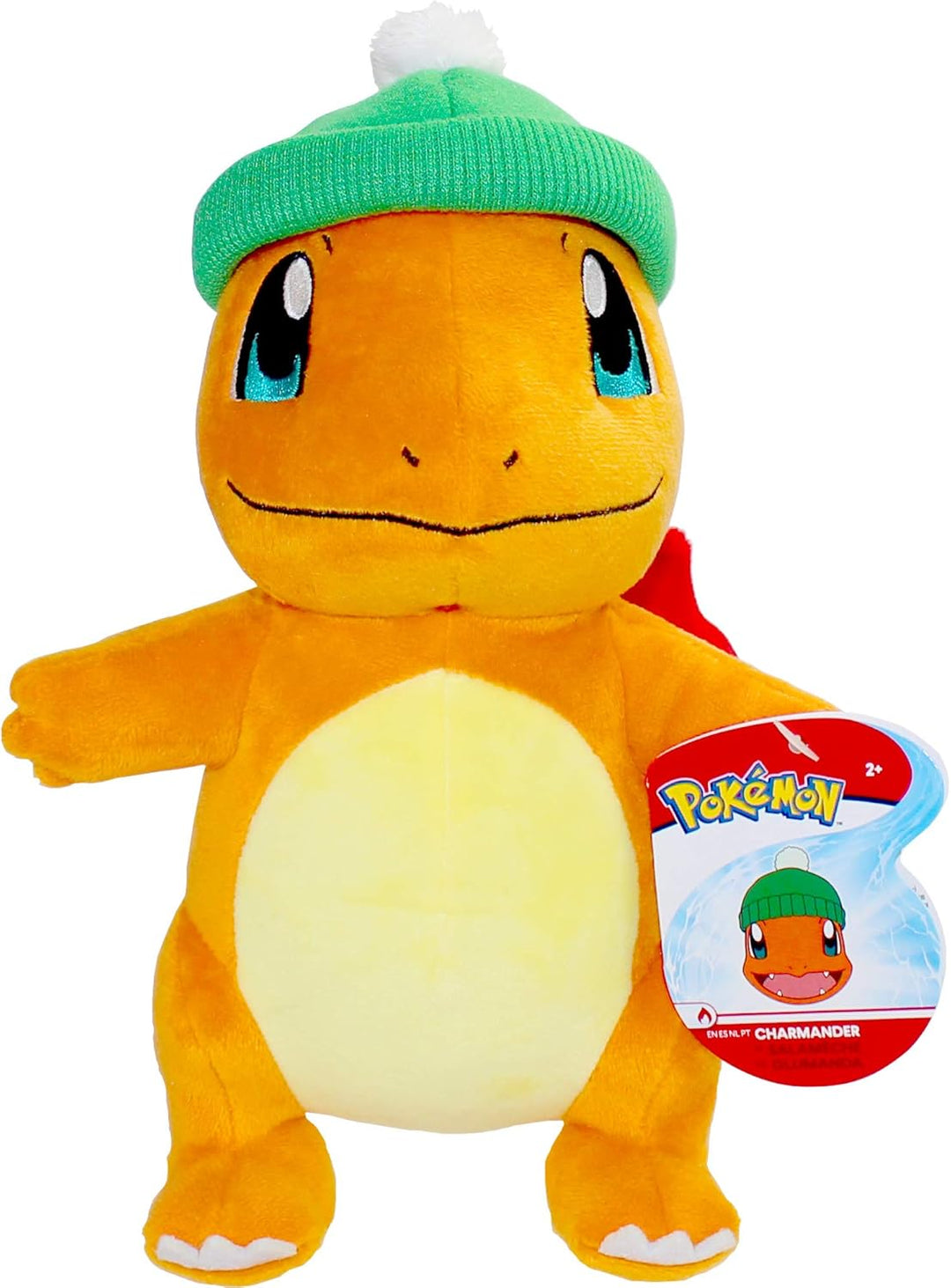 Pokémon Charmander Holiday Beanie Plush - 8-Inch Soft Plush with Festive Accessory